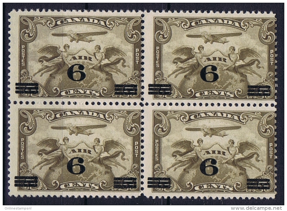 Canada: 1932 Mi 170, Sc C3 , MNH/**  Block Of 4 - Luchtpost