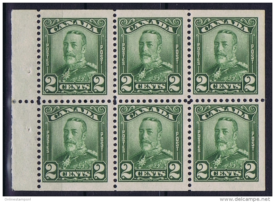 Canada: 1928 Block Of 6, 5 X MNH/**, 1 X MH/* - Unused Stamps