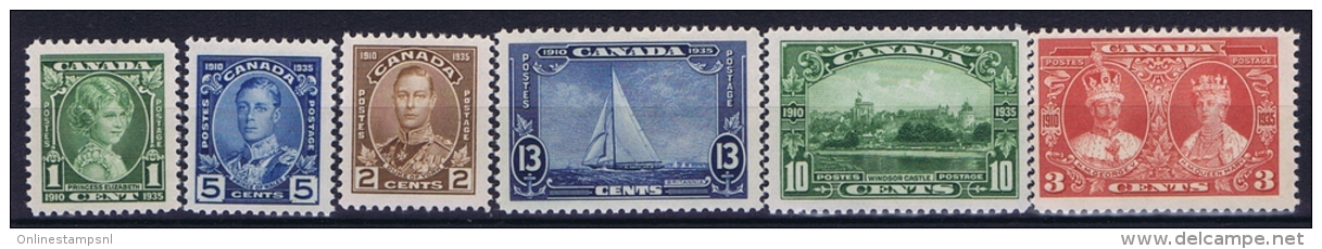 Canada: 1935 Mi 178 - 183, Sc 211 - 216, MNH/** - Ongebruikt