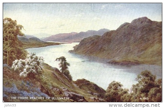 Edward H. Thompson - The Three Reaches Of Ullswater In The English Lake District  -   A 845 - Other & Unclassified