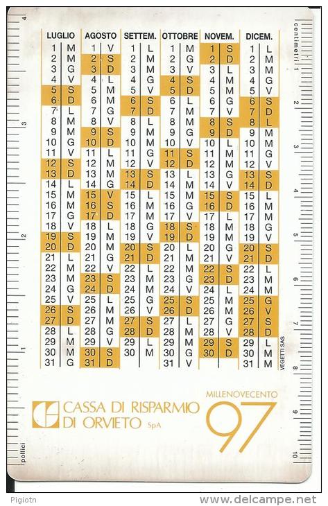 CAL450 - CALENDARIETTO 1997 - CASSA RURALE DI ORVIETO - Formato Piccolo : 1991-00