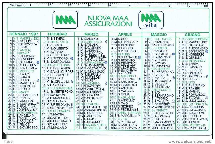 CAL455 - CALENDARIETTO 1997 - NUOVA MAA ASSICURAZIONI - Formato Piccolo : 1991-00