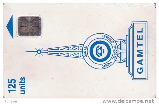 Gambia, GAM-03, 125 Units, Logo - Blue, 2 Scans.   SN : 45316. - Gambie