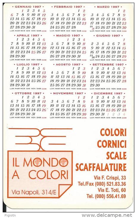 CAL466 - CALENDARIETTO 1997 - COLORI CORNICI - BARI CAMPIONATO DI CALCIO - Formato Piccolo : 1991-00