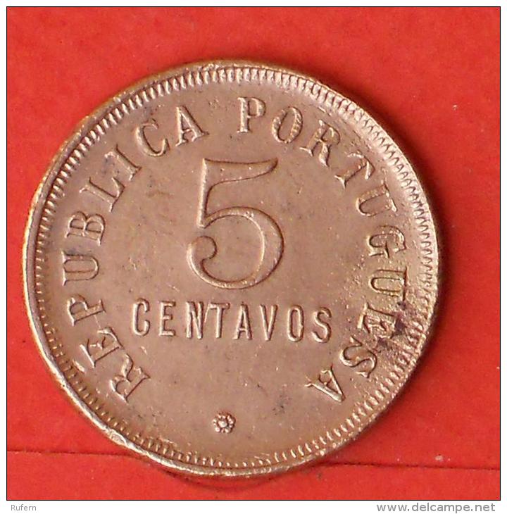 ANGOLA  5  CENTAVOS  1921   KM# 62  -    (Nº03558) - Angola