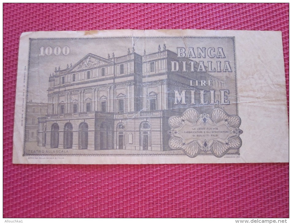 Italie  Banca Italia 1000 Lires BANK BILLET DE BANQUE BANCONOTE BANKNOTE BILLETES BANKNOTEN - 1000 Lire