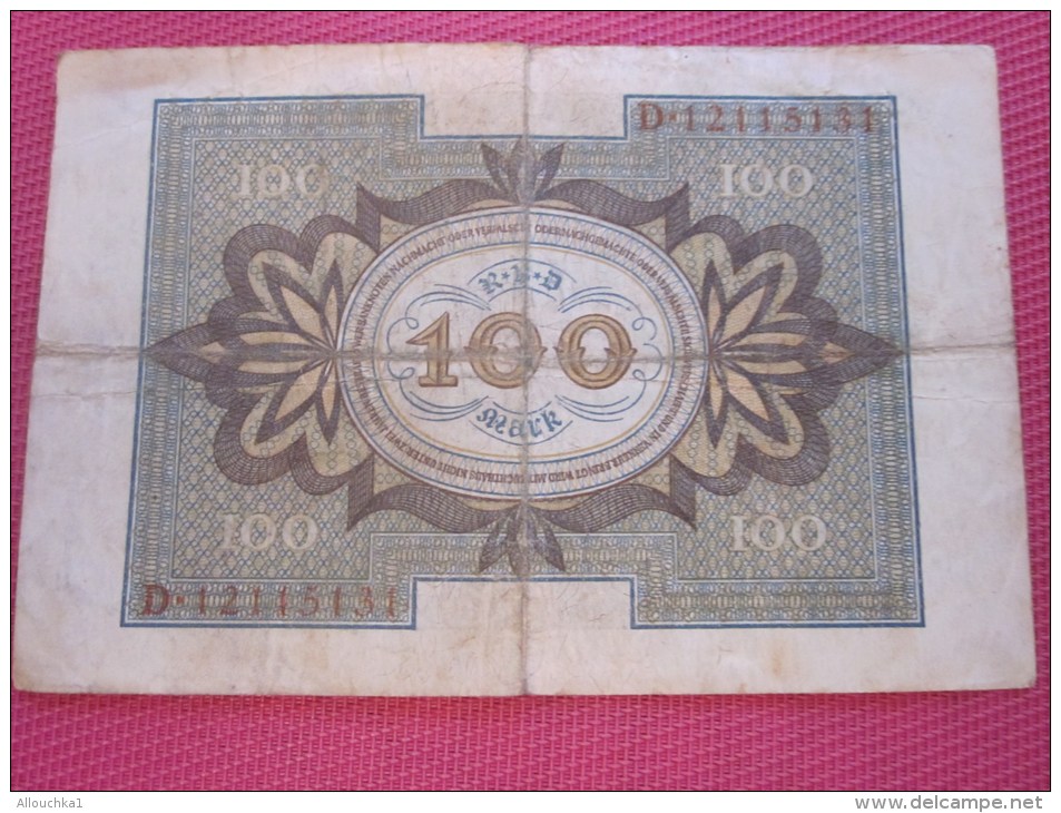 Berlin Septembre 1920 Reichbanknote  100 Mark BANK BILLET DE BANQUE BANCONOTE BANKNOTE BILLETES BANKNOTEN - 100 Mark