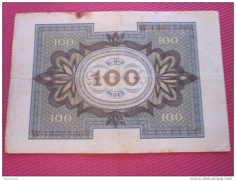 Berlin Septembre 1920 Reichbanknote  100 Mark BANK BILLET DE BANQUE BANCONOTE BANKNOTE BILLETES BANKNOTEN 1978 - 100 Mark