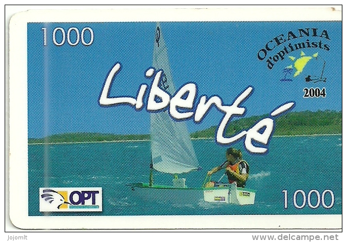 Nouvelle Calédonie - New Caledonia - Carte Recharge Liberté Utilisée - RARE-phone Card Recharge Used - Nouvelle-Calédonie