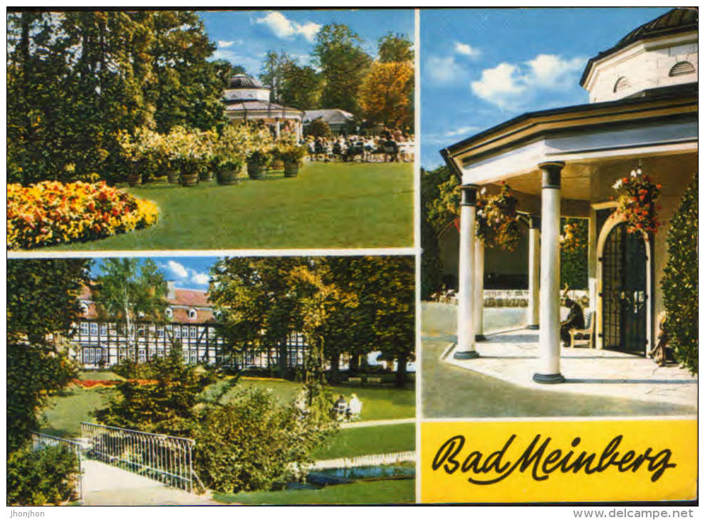 Deutschland- Postkarte Zirkuliert In 1976- Bad Meinberg -Collage Von Bildern - 2/scans - Bad Meinberg