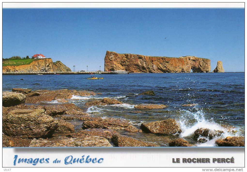 - QUEBEC - GASPESIE - LE ROCHER PERCE. - Stamp - Format 17x12 - Scan Verso - - Percé