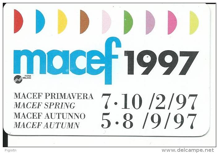 CAL473 - CALENDARIETTO 1997 - MACEF FIERA MILANO - Formato Piccolo : 1991-00