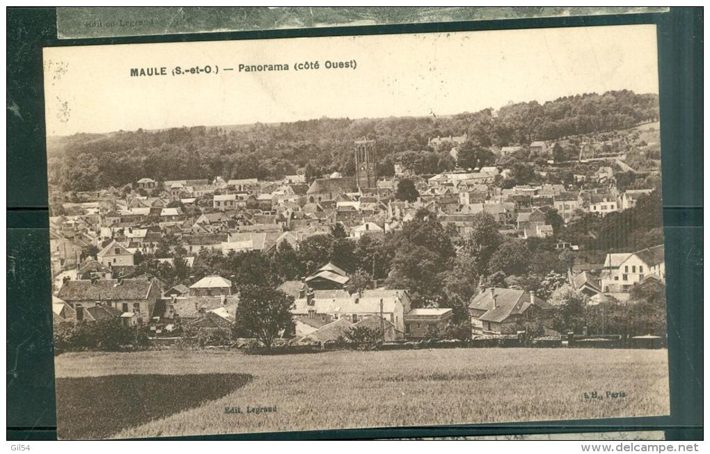 CPA ( 78) MAULE  Panorama ( Côté Ouest ) - Abp20 - Maule