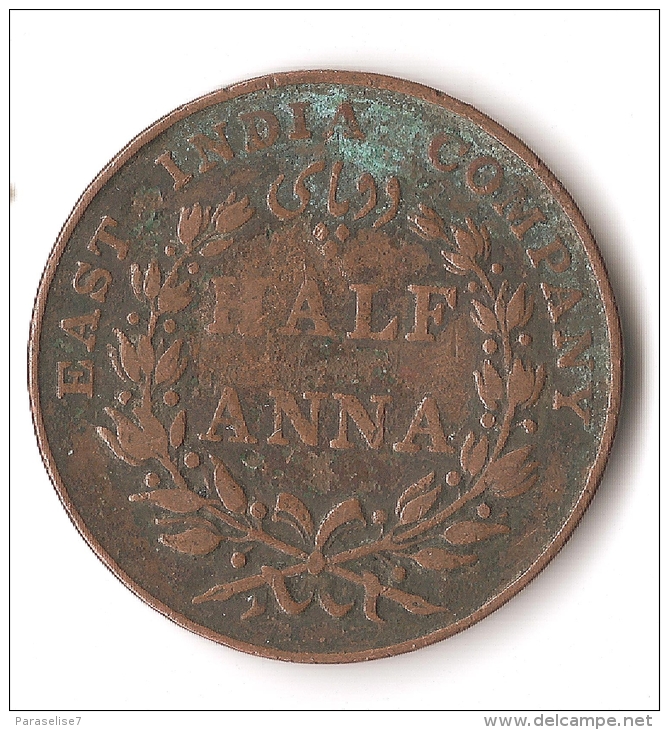 INDE HALF ANNA  1835 - Inde