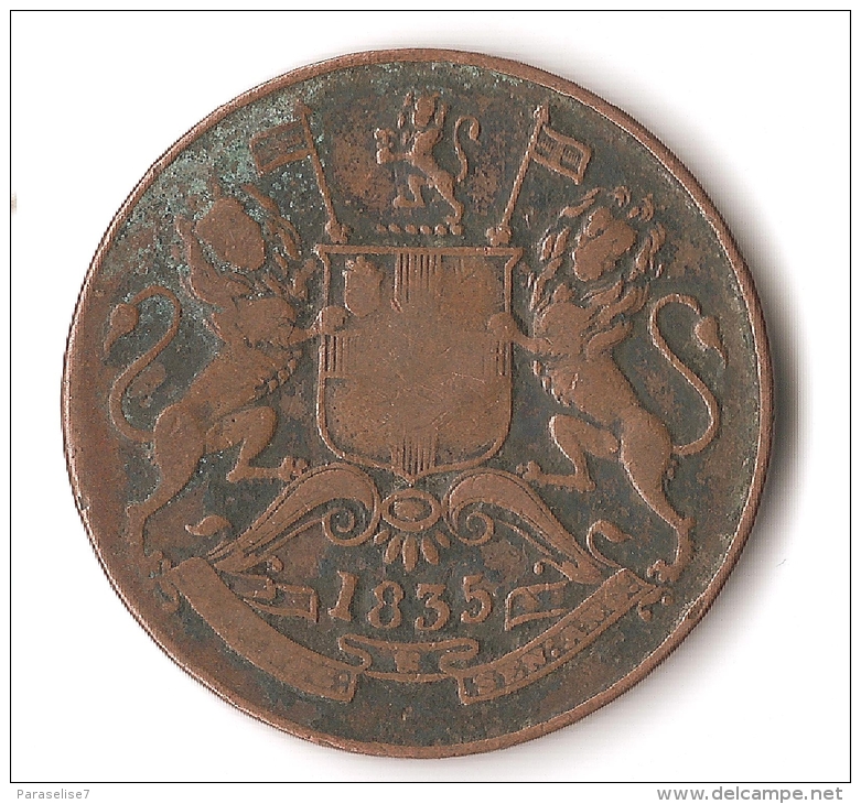 INDE HALF ANNA  1835 - India