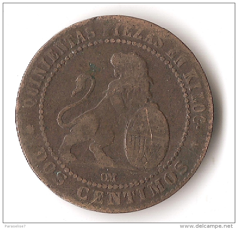 ESPAGNE  1  CENTAVO   1870 - First Minting