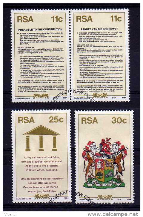 South Africa - 1984 - New Constitution - Used - Gebraucht
