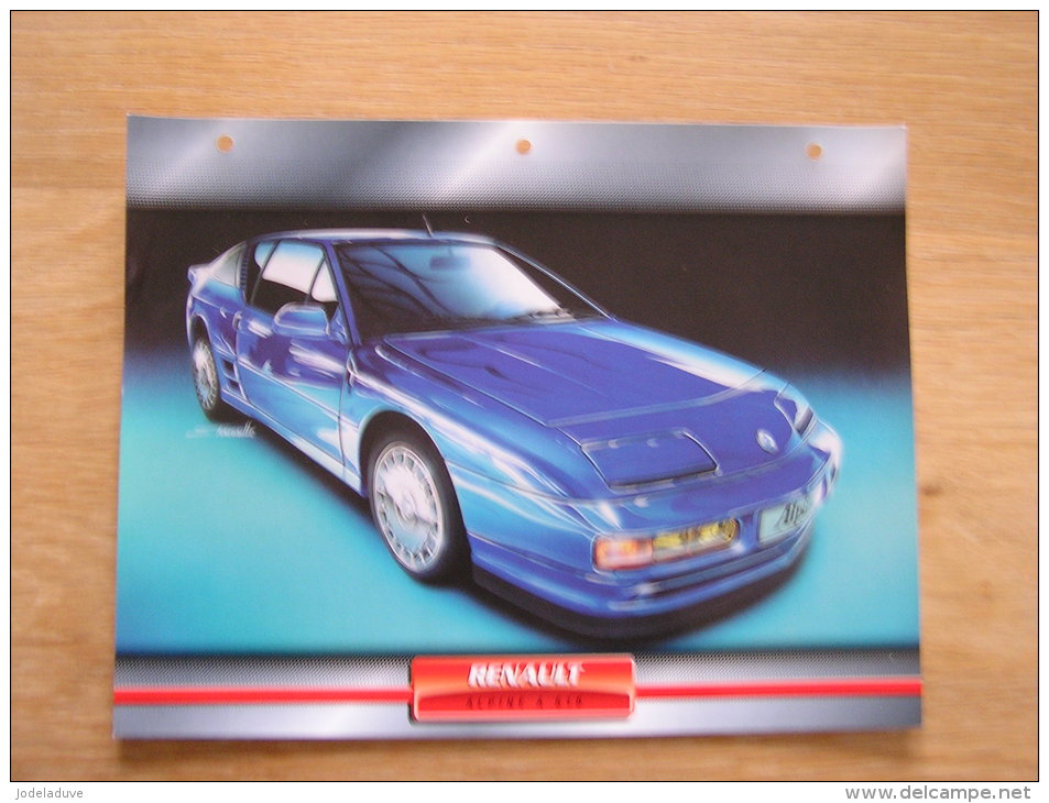 RENAULT Alpine A 610    Fiche Auto Voiture Automobile Cars Format A4 - Cars