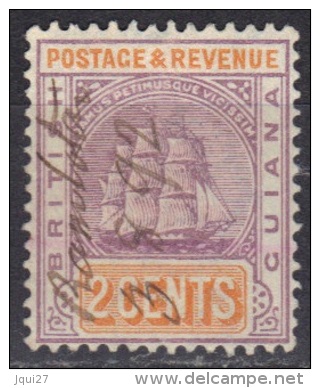 Guyane Britannique Guiana N° 81, Oblitération Manuscrite Ramlota ? 03/08/1892 - British Guiana (...-1966)