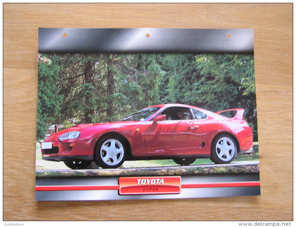 TOYOTA Supra  Fiche Auto Voiture Automobile Cars Format A4 - Voitures