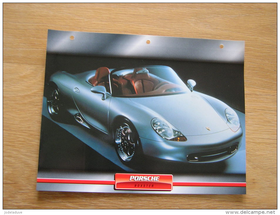 PORSCHE Boxster   Fiche Auto Voiture Automobile Cars Format A4 - Autos