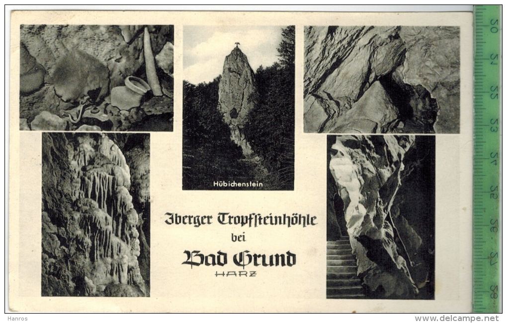 Bad Grund, Iberger Tropfsteinhöhle 1950/1960,  Verlag: Otto Dörpmund, Bad Grund,  POSTKARTE, Erhaltung: I-II, - Bad Grund