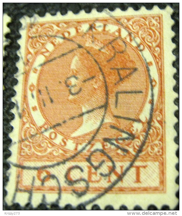 Netherlands 1924 Queen Wilhelmina 6c - Used - Oblitérés