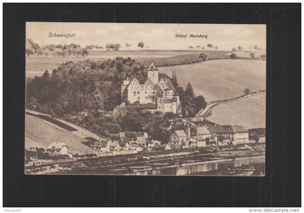 AK Schweinfurt Schloss Mainberg 1918 - Schweinfurt