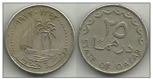 Qatar, A.D. 1973, 25 Dirham - Qatar