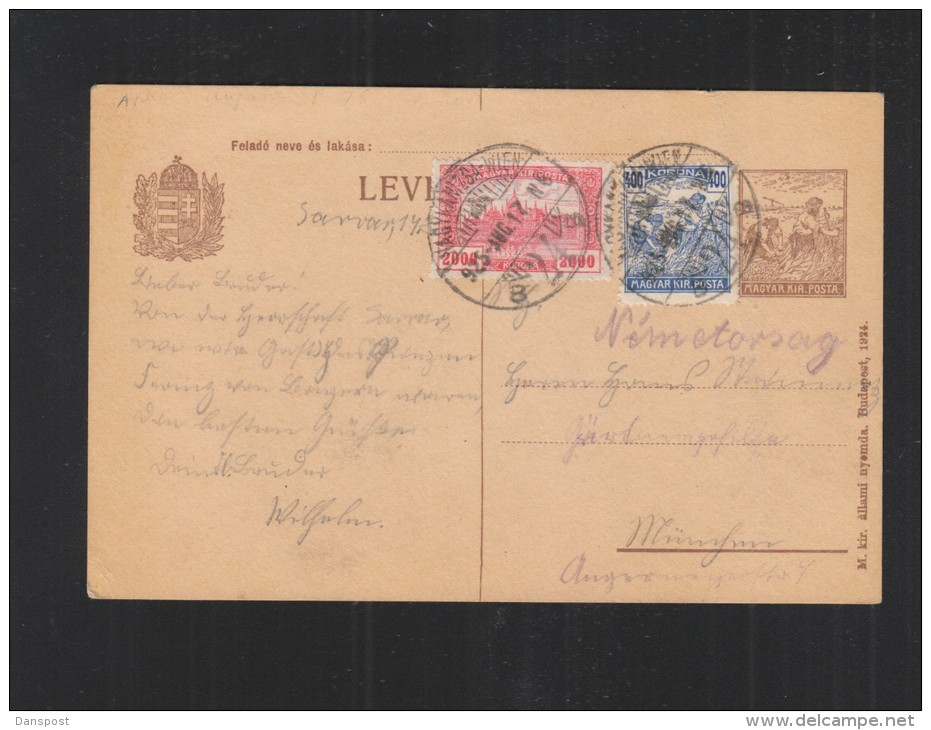 Hungary Stationery 1925 Nagy-Kanisza - Enteros Postales