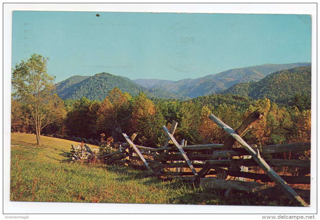 Autumn In Cades Cove - Beatifully Colored Leaves Clearly Mark Autumn In Great Smoky Mountains National Park 1969 - Smokey Mountains