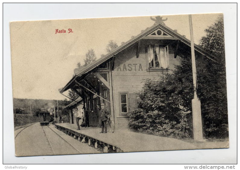 NORWAY - AASTA ST. - TRAIN STATION 1908 - Norvège
