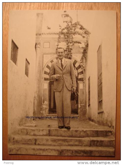 PHOTO Années 1940-1950 - ROLAND TOUTAIN A TUNIS TUNISIE - PHOTO 10X14 - VICTOR SEBAG TUNIS TIRAGE ORIGINAL D'EPOQUE - Famous People