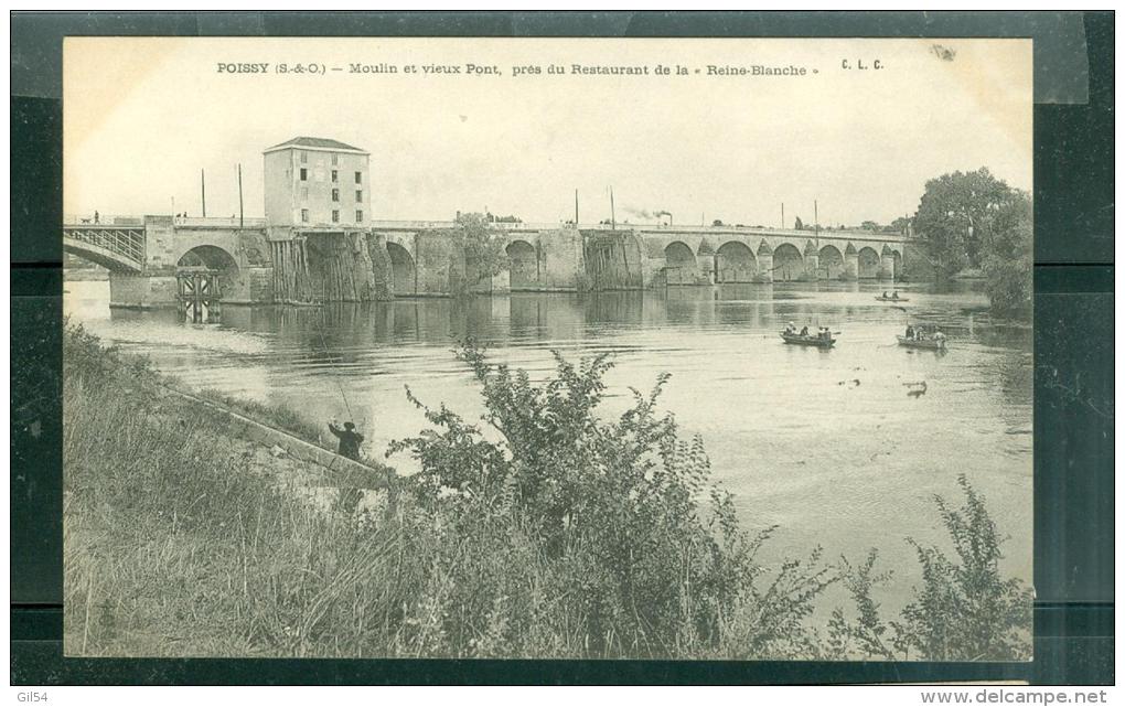 Poissy, Moulin Et Vieux Pont, Pres Du Restaurant De La Reine Blanch  - Abp130 - Poissy