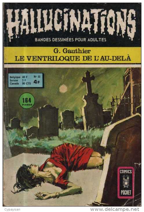 HALLUCINATIONS N° 55  BE AREDIT COMICS POCKET 01-1976 - Hallucination