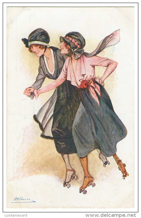 FRANCE - ILLUSTRATEURS - « Suzanne Meunier»-Parisiennes à La Mode De 1918(Serie 62 - Nº5) Carte Postale - Meunier, S.