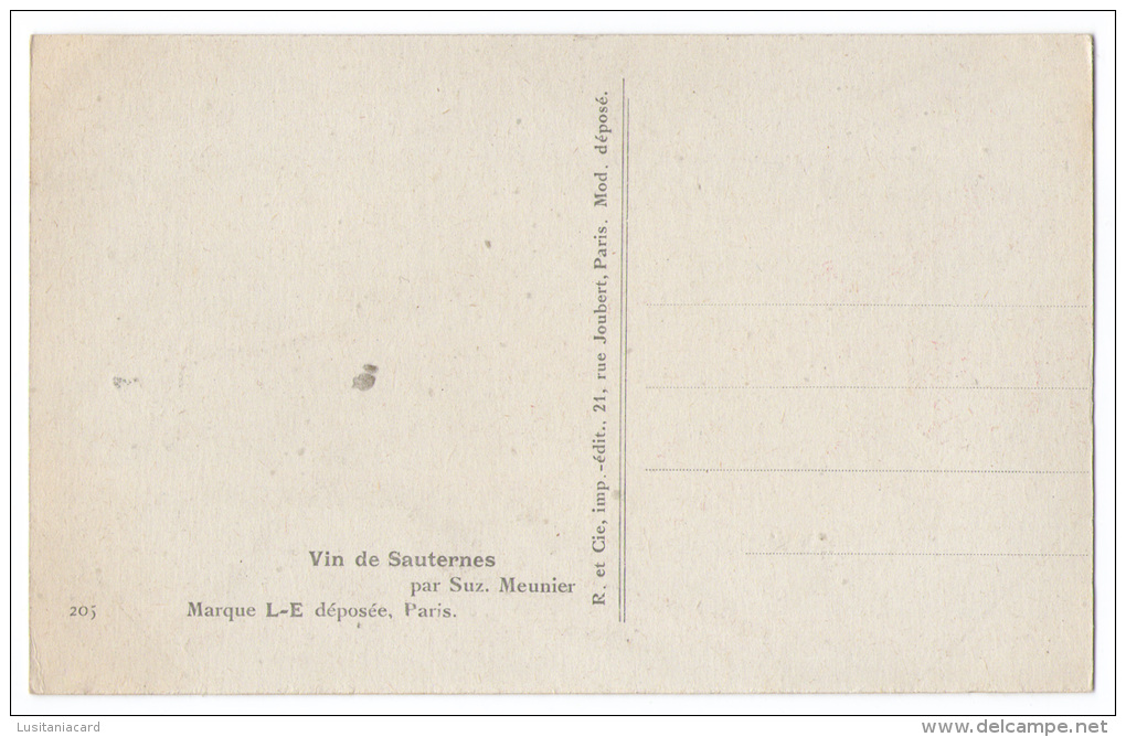 FRANCE - ILLUSTRATEURS - « Suzanne Meunier»Vin De Sauternes. (Nº205) Carte Postale - Meunier, S.