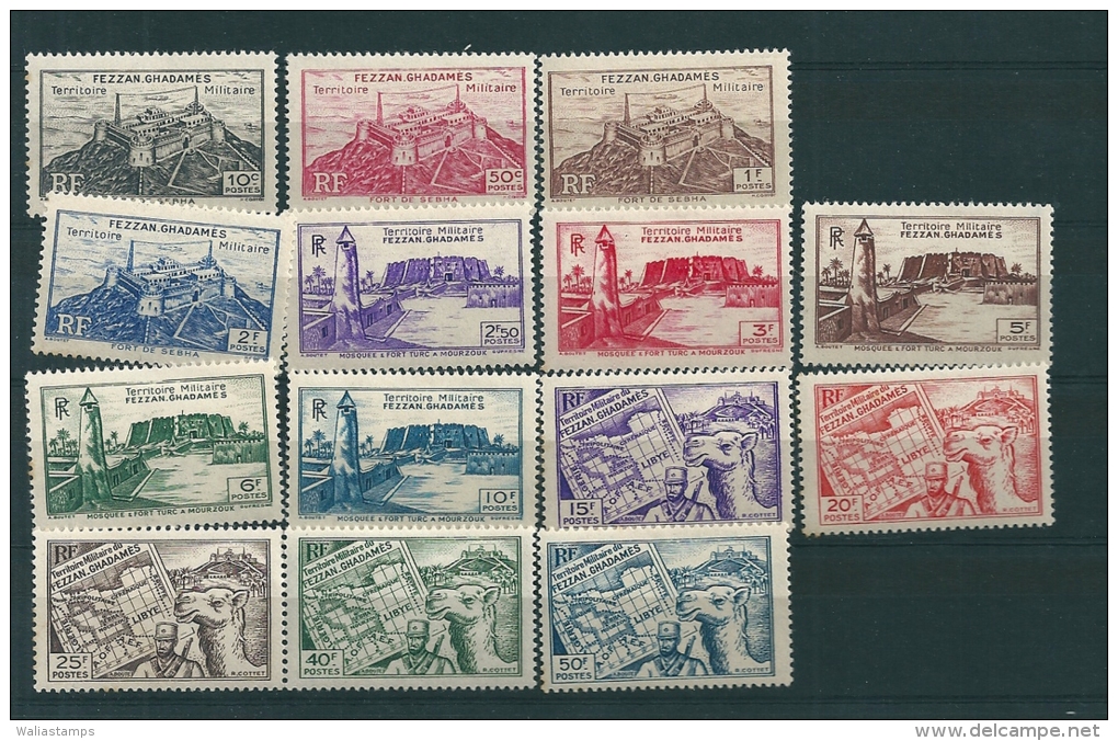 Fezzan 1946, SG 23-27, MM - Unused Stamps