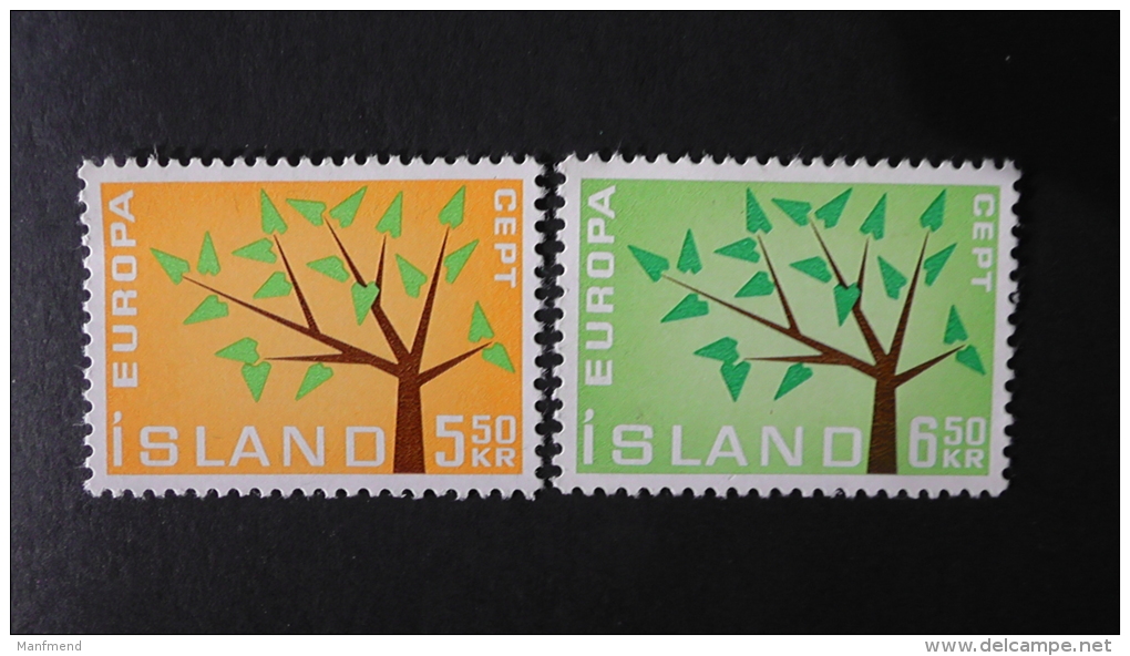 Iceland - 1962 - Mi.Nr. 364-5**MNH - Look Scan - Unused Stamps