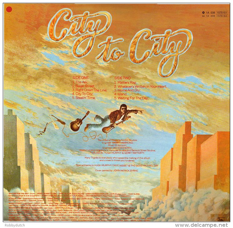 * LP *  GERRY RAFFERTY - CITY TO CITY (EEC 1978 Fame) - Rock