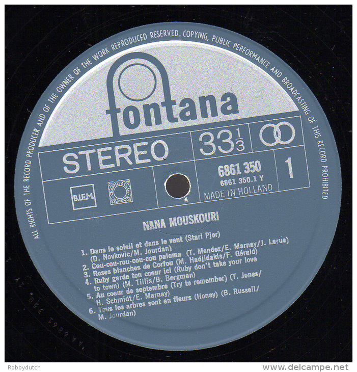 * LP *  NANA MOUSKOURI - SAME (Holland 1970) - Andere - Franstalig