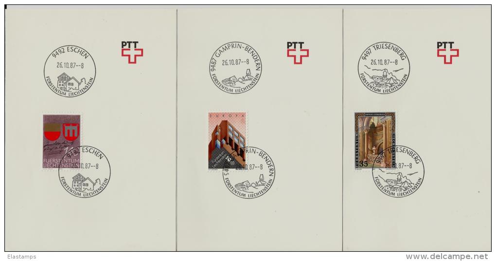 =LIECHTENSTEIN SST*3 1987 - Máquinas Franqueo (EMA)