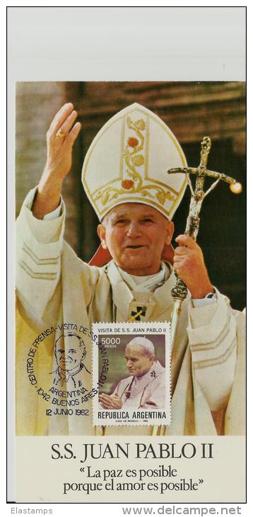 =ARGENTINA PAPST 1982 - Covers & Documents