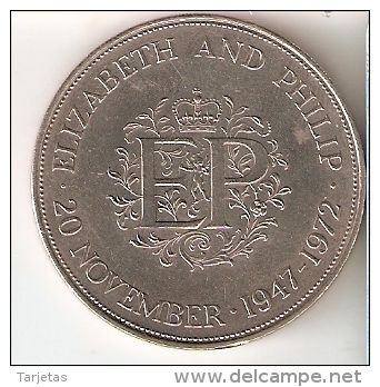 MONEDA DE GRAN BRETAÑA DE 25 PENCE DEL AÑO 1972 (COIN) - 25 New Pence