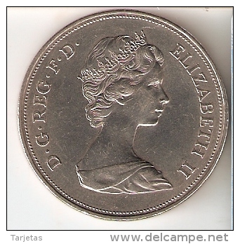 MONEDA DE GRAN BRETAÑA DE 25 PENCE DEL AÑO 1972 (COIN) - 25 New Pence