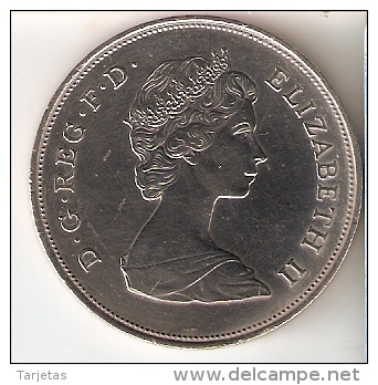 MONEDA DE GRAN BRETAÑA DE 25 PENCE DEL AÑO 1980 (COIN) - 25 New Pence