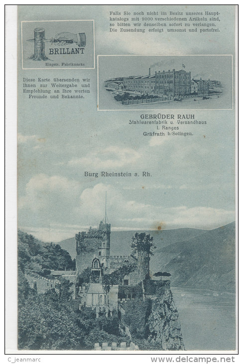 RHEINSTEIN GEBRUDER RAUH GRAFRATH SOLINGEN STHALWARENFABRIK Etat Voir 2 Scans - Solingen