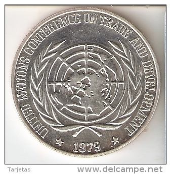 MONEDA DE PLATA DE FILIPINAS DE 25 PISO DEL AÑO 1979 DE NACIONES UNIDAS  (COIN) SILVER-ARGENT - Filipinas