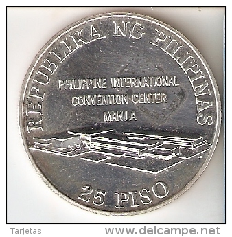 MONEDA DE PLATA DE FILIPINAS DE 25 PISO DEL AÑO 1979 DE NACIONES UNIDAS  (COIN) SILVER-ARGENT - Filipinas