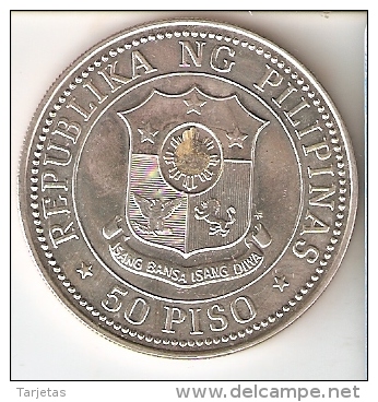 MONEDA DE PLATA DE FILIPINAS DE 50 PISO DEL AÑO 1979  (COIN) SILVER-ARGENT - Philippines